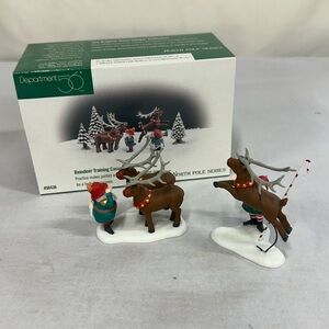Vintage Department 56 “Reindeer Training Camp” Village Accessory